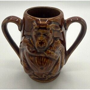 Vintage 1975 Jose Cuervo Tequila Brown Gorilla Sweat Drink Recipe Tiki Bar Mug